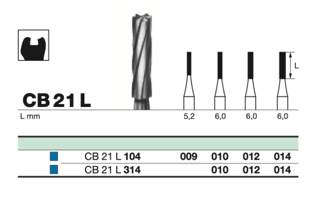 Бор твс D+Z / CB 21 L 104.012