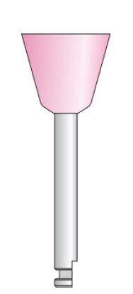 Резинка полировочная Kenda ЧАША ШИРОКАЯ розовая (ультрамелкая) для углового наконечника , 1 шт