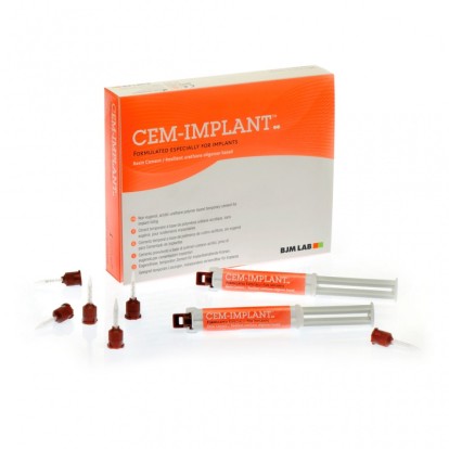 Цем-Имплант / Cem-Implant Auto Mix - цемент для временной фиксации коронок на имплантах (2*5мл), BJM LAB / Израиль
