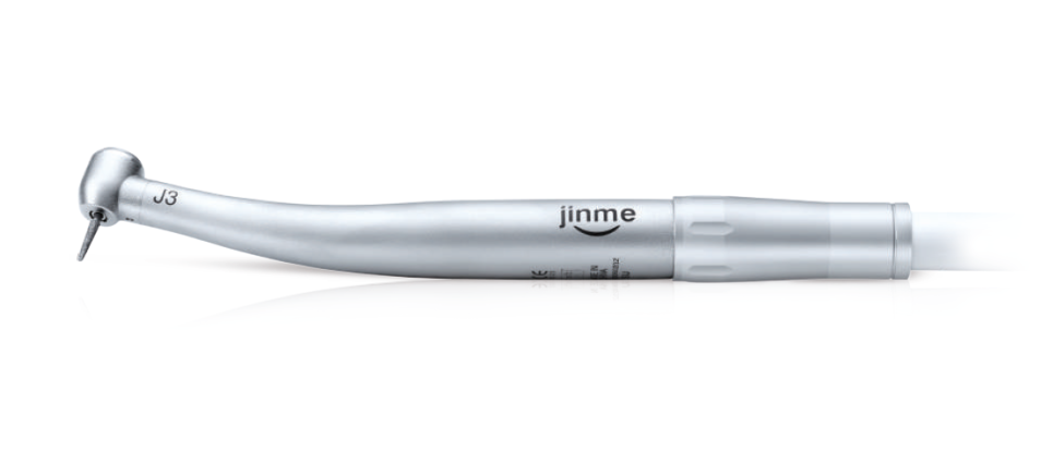 Наконечник J3 Plus - турбинный с постоянным давлением воздуха, без света, 3-точечный спрей, титановое покрытие, керамические подшипники (Midwest 4), Jinme / Китай