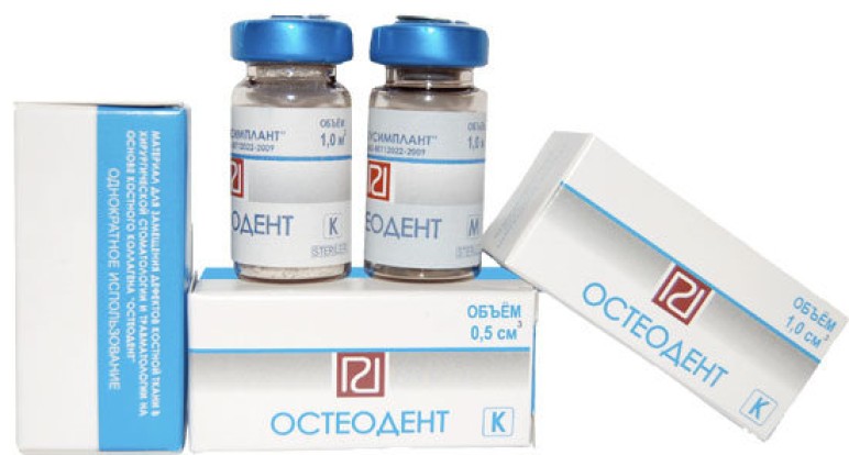 Остеодент Т (0.5см) - крошка, недеминерализованный костный ксеноколлаген, Остеодент / Россия