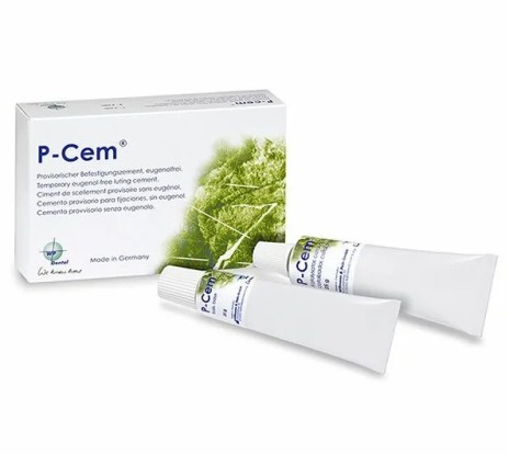 П-Цем / P-Cem - цемент для временной фиксации, без эвгенола (25г+25г), WP Dental / Германия