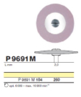 Полировочный бор по керамике 2-я ступень D+Z  / P 9691 M 104.260