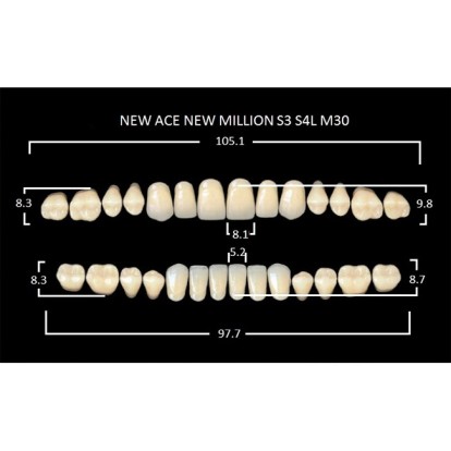 Зубы планка 28 шт MILLION NEW ACE S3/A2