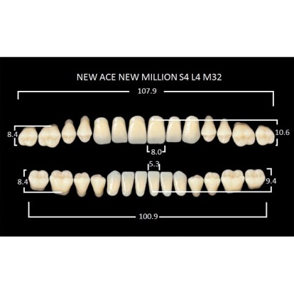 Зубы планка 28 шт MILLION NEW ACE S4/A1