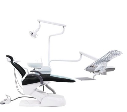Стоматологическая установка AJAX 11 - верхняя подача, цвет - PU1 ЧЕРНАЯ, AJAX / Китай