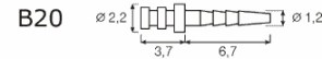 Титановые штифты IKТ-B20-V (24шт.)